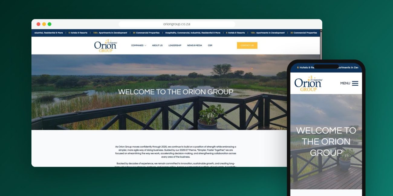 Orion Group website
